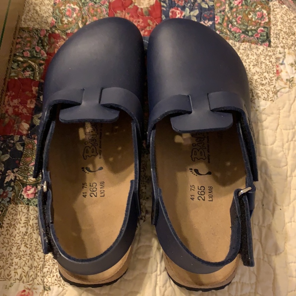 Birki by Birkenstock Navy Clogs